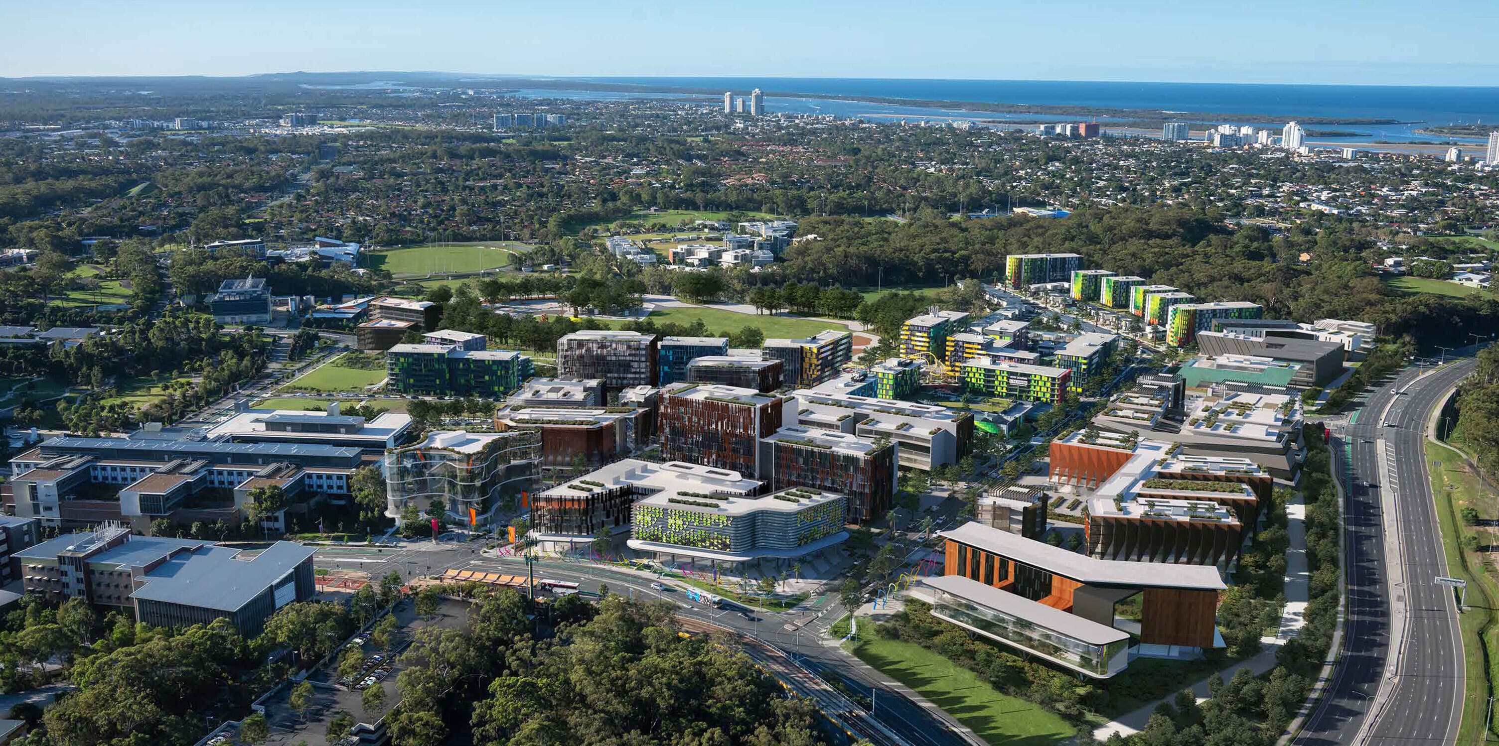 Render of Lumina at the Gold Coast Health and Knowledge Precinct.