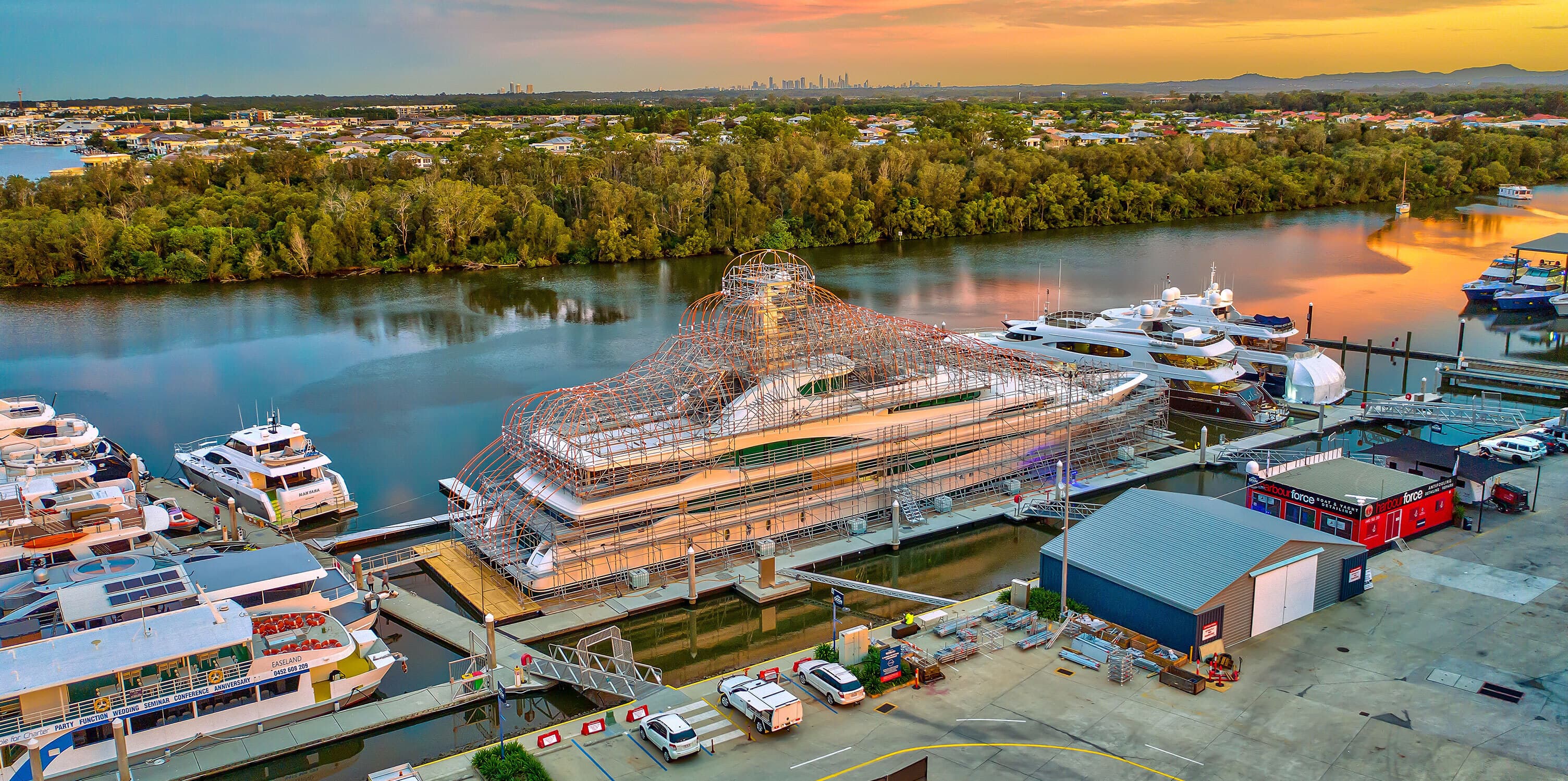 Boat build at Coomera Marine Precinct