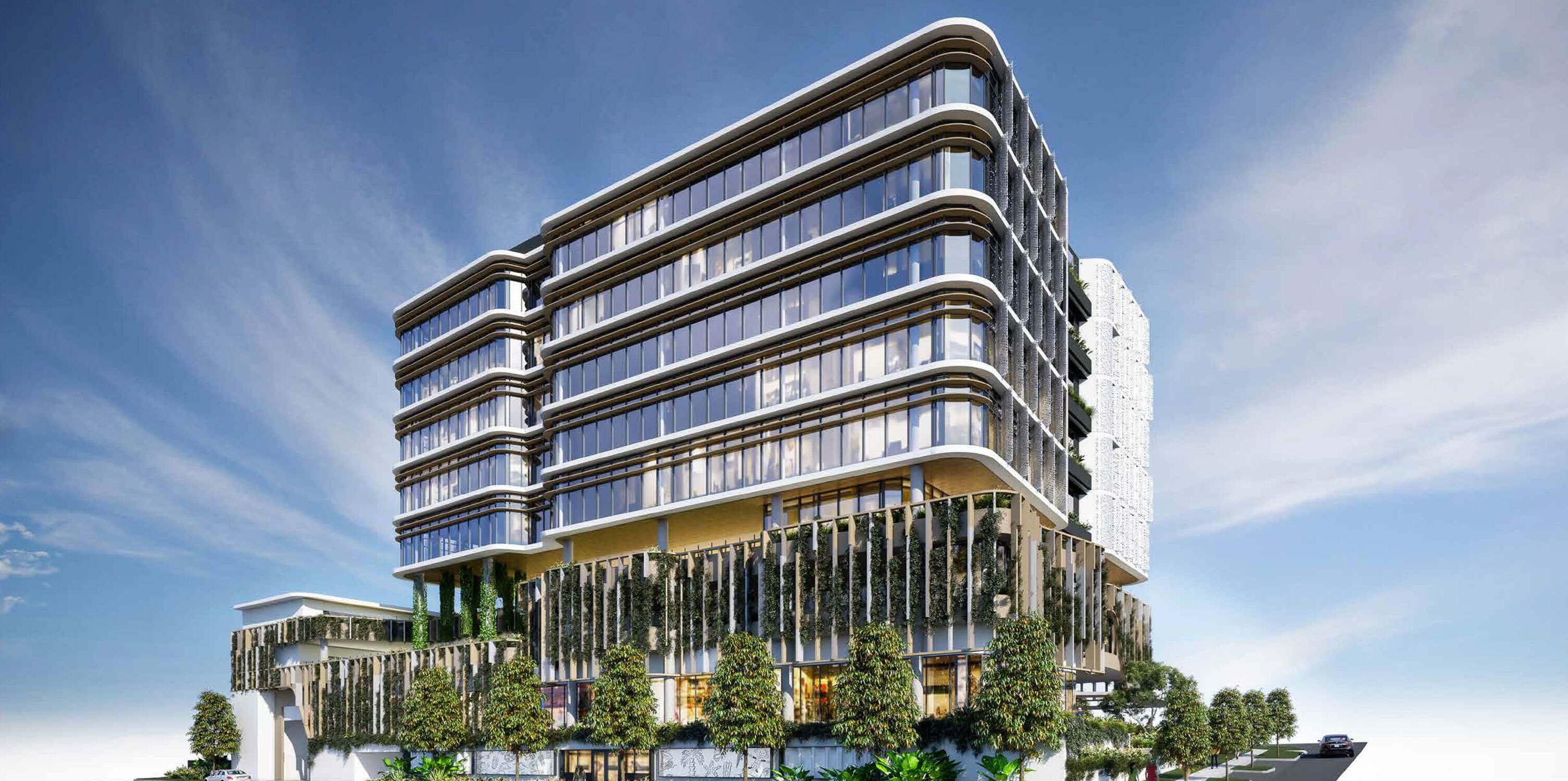 Render of Proxima building at Gold Coast Health and Knowledge Precinct.