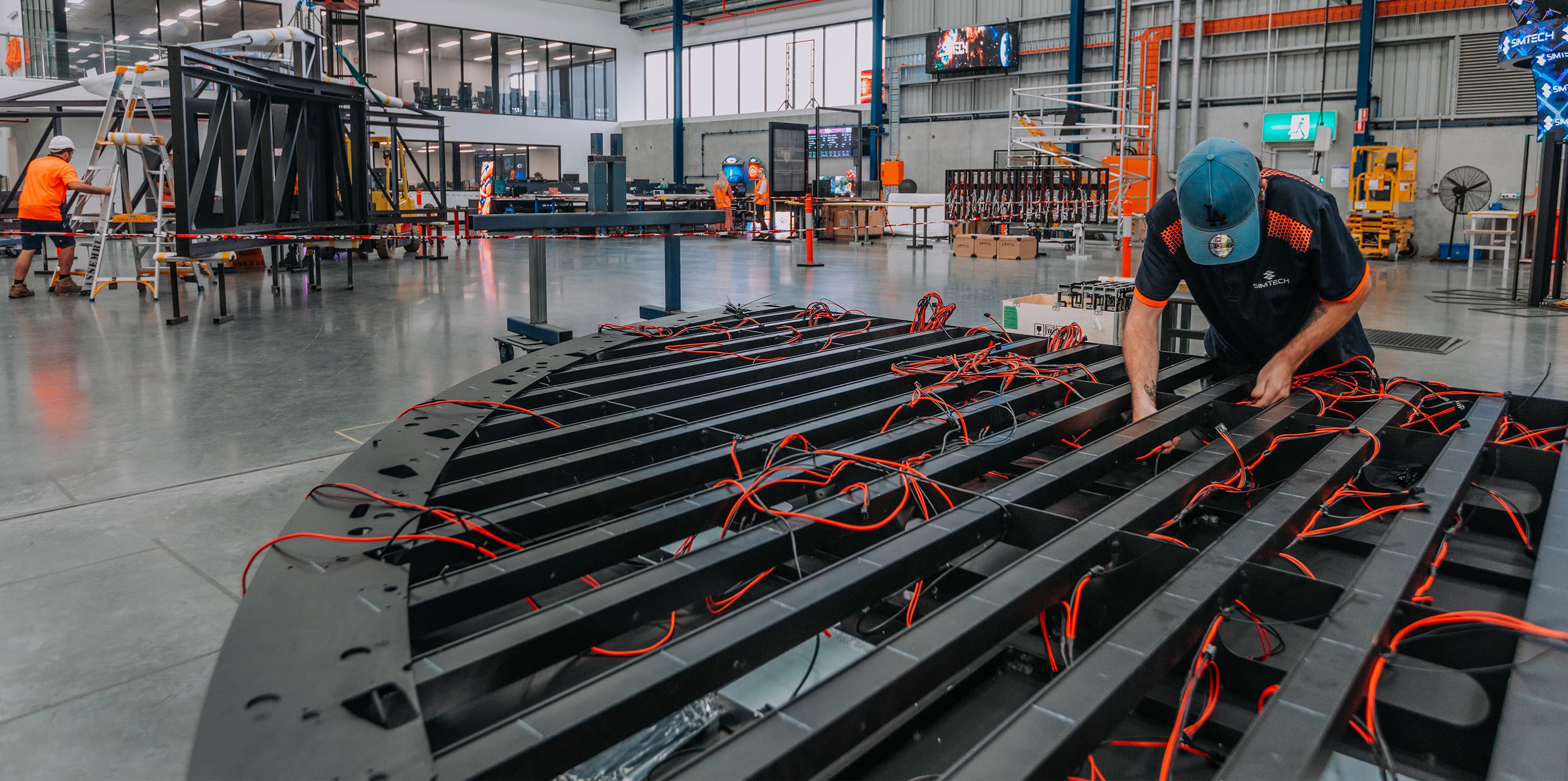 A man working on a product.