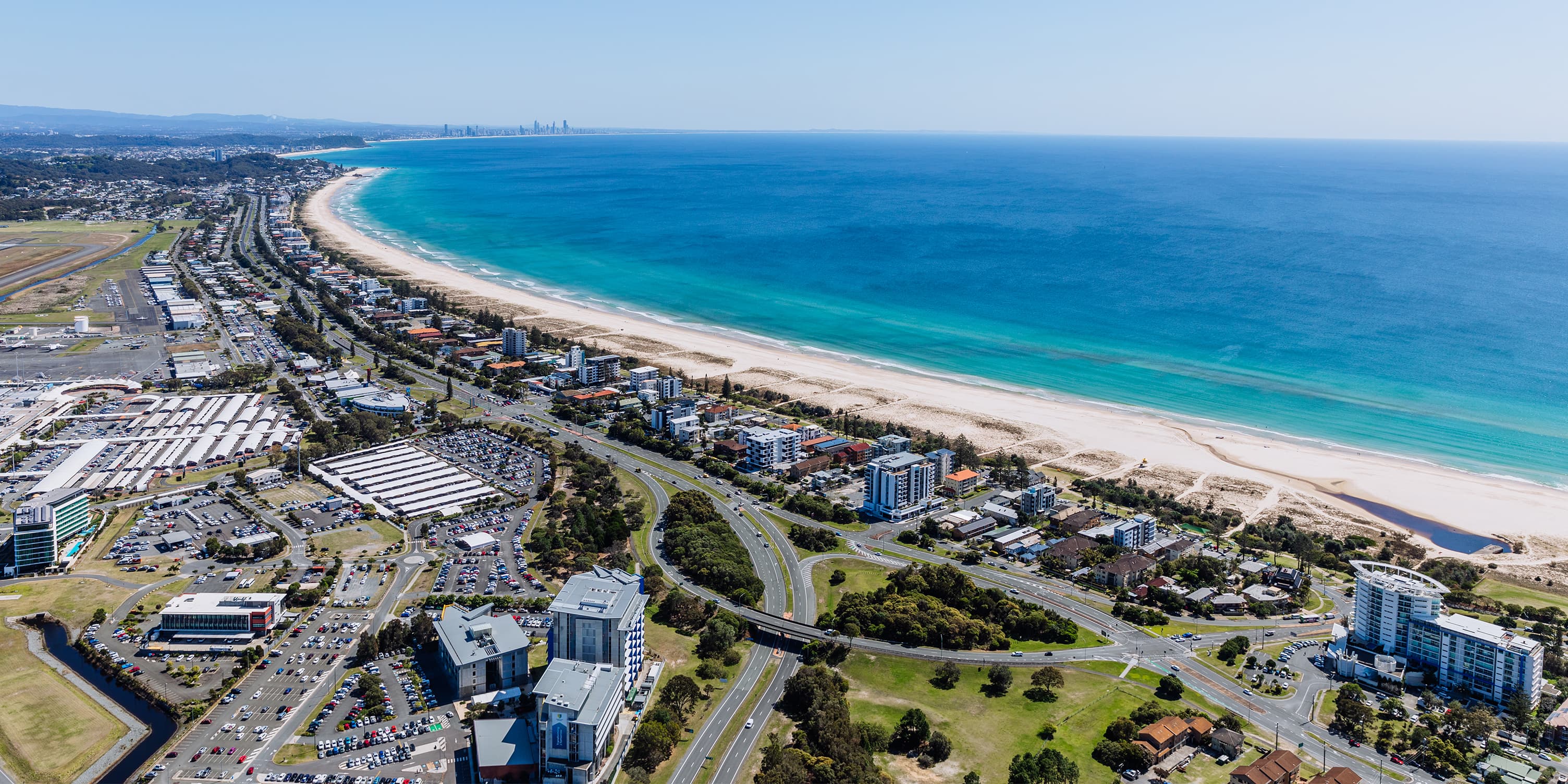 Aerial view of southern Gold Coast